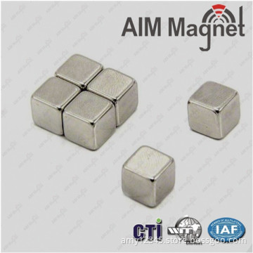 Nickel plated Neodymium Magnets N50 - 1/2 Cube